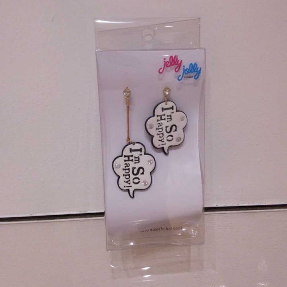 Speech bubble earrings 